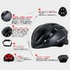PANTHER Bicycle Helmet for Adults and Cycling Sports Dial Size High Impact Unisex Juniors, Helmet, Adjustment, Breathability, Resistant, HO-06 (White)