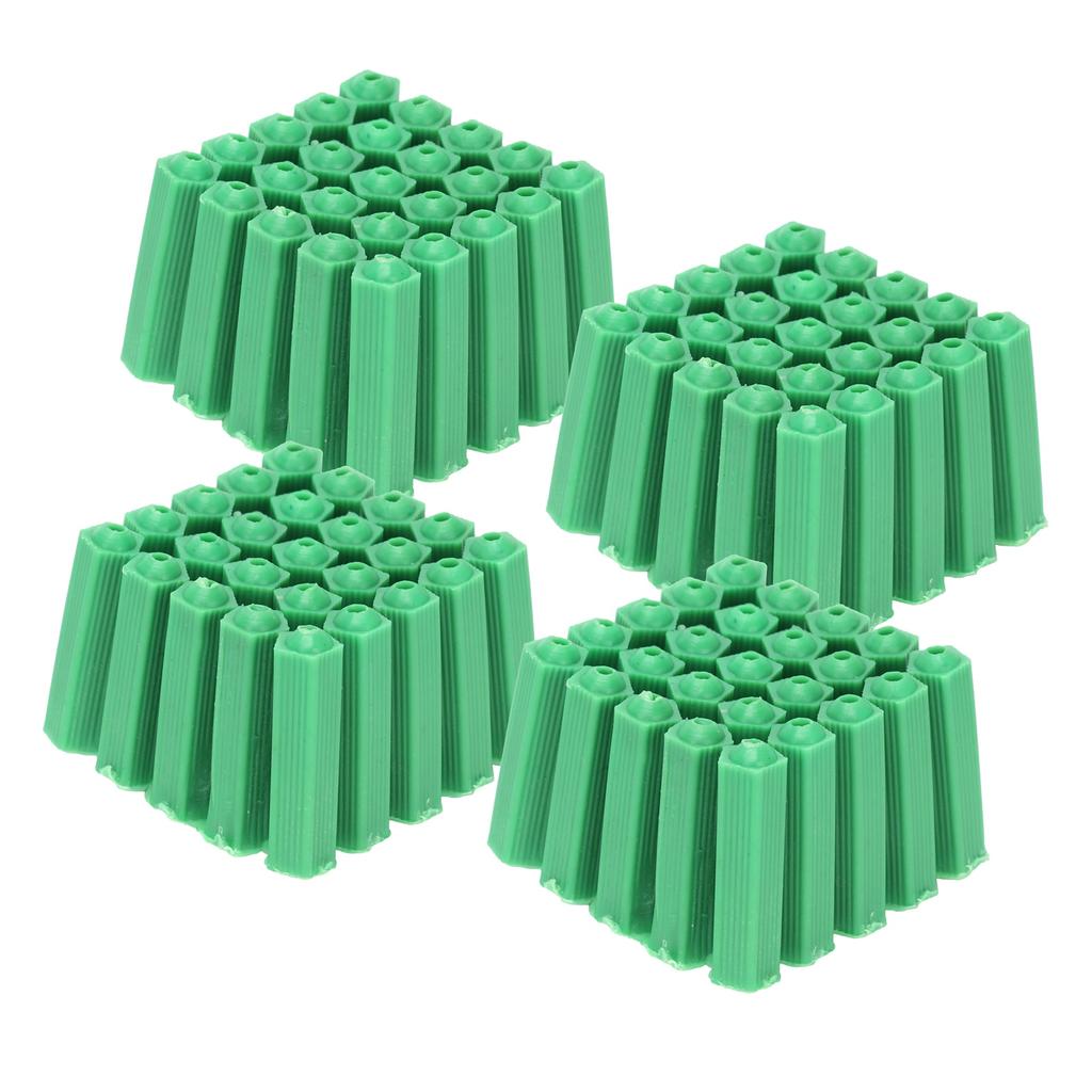 100Pcs M6 Expansion Pipe Plastic Wall Plug Fixing Expansion Tube Accessory Green