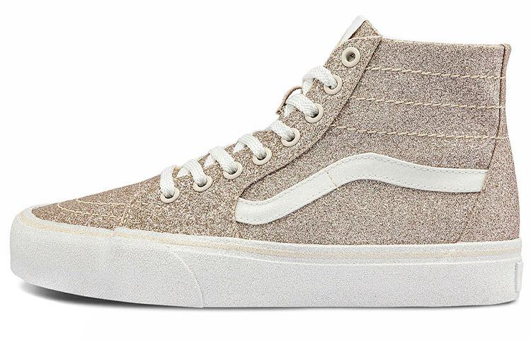 Sk8 Vans-Hi Tapered Glitter Macadamia Women s VN0A4U16B7A 36