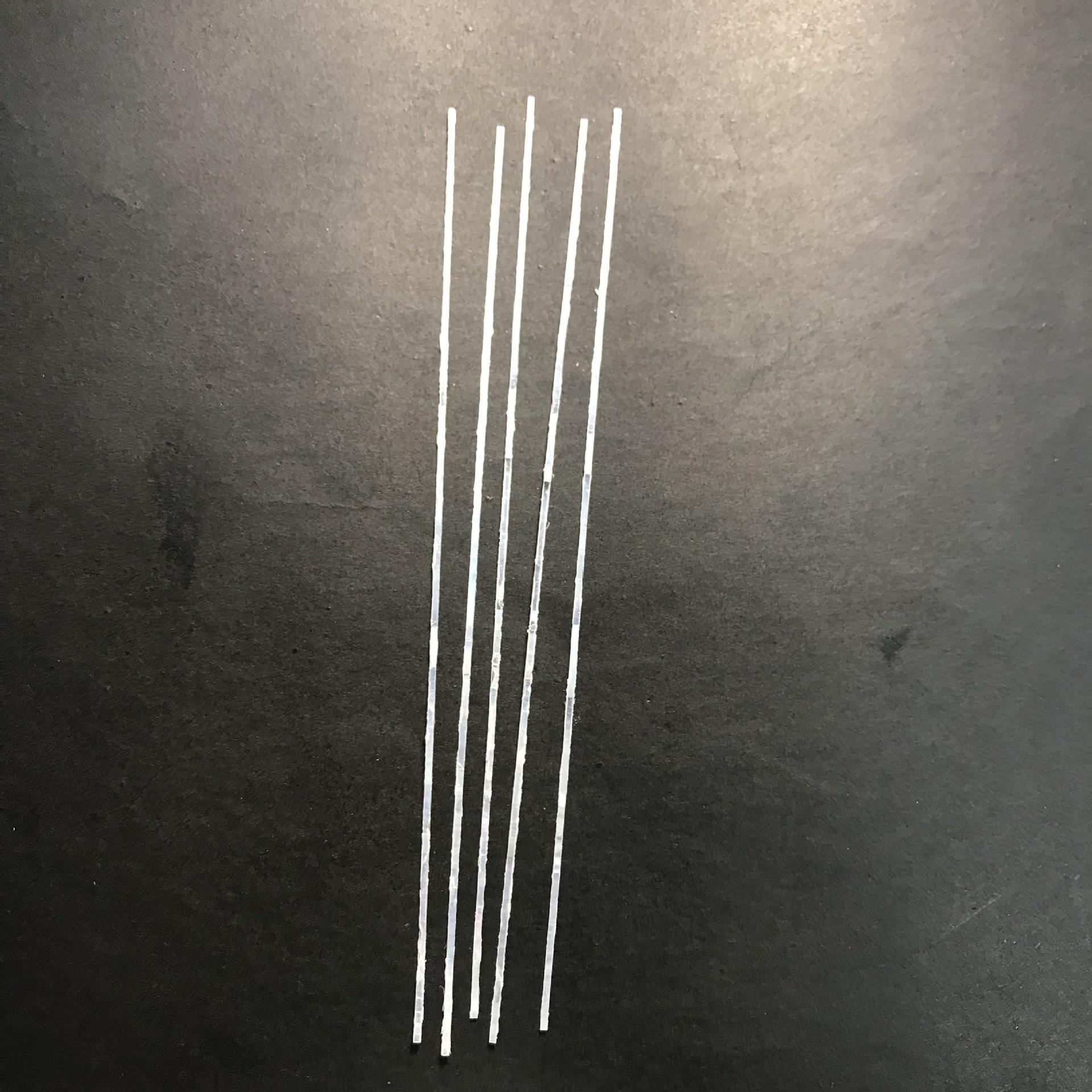 Handmade Mother-of-Pearl and Freshwater Shell Inlay Strips, 2-3mm x 14cm, White