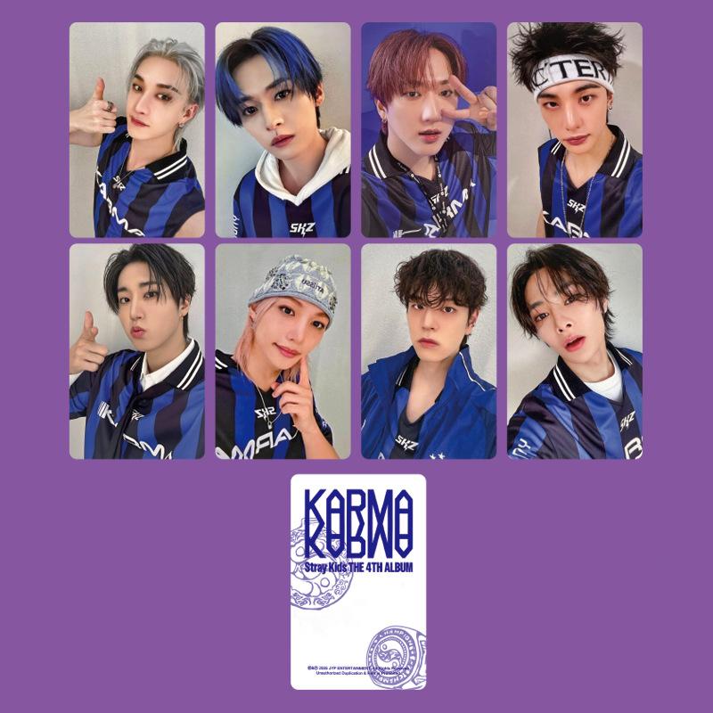 Skzoo Stray Kids DOIT KARMA Pop Up Fotokort Hyunjin Bang Chan Han Idol Samlarvärda Merch-Kort För Fans Samlarpresent