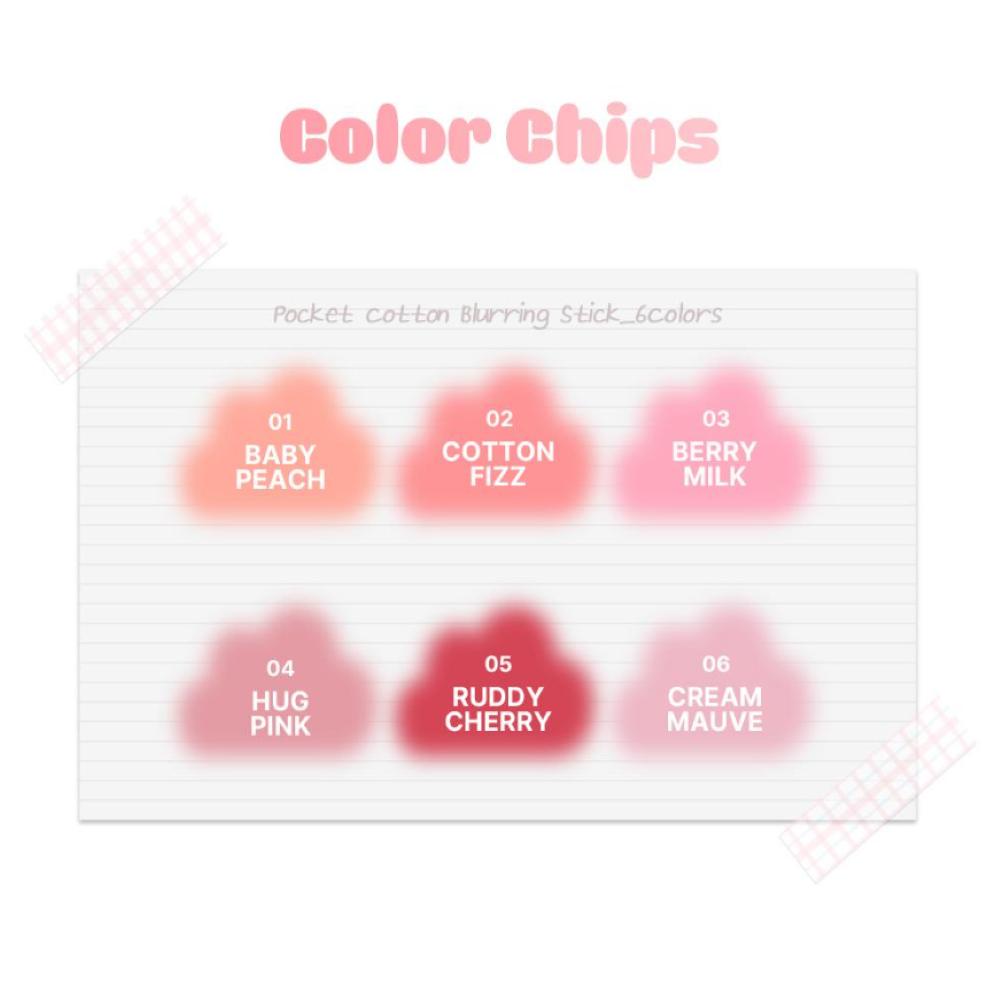 2aN Pocket Cotton Blurring Stick 3.5g