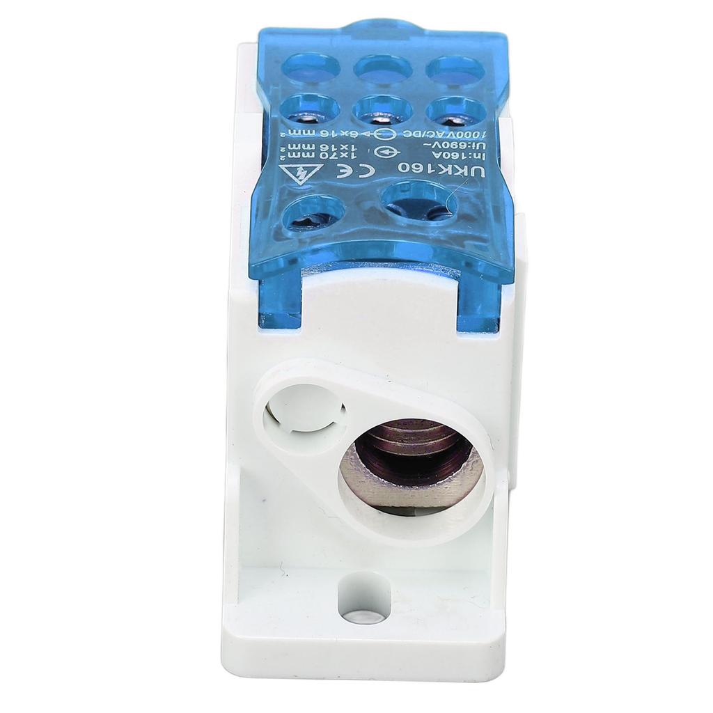 Terminal Distribution Box 690V 160A DIN Rail Terminal Block Power Junction Box for Electricity