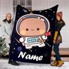 Coperta Personalizzata con Nome - Design Stampa Bubu Dudu, Coperta per Divano, Letto, Viaggio, Campeggio - Morbida e Calda, Ottimo Regalo