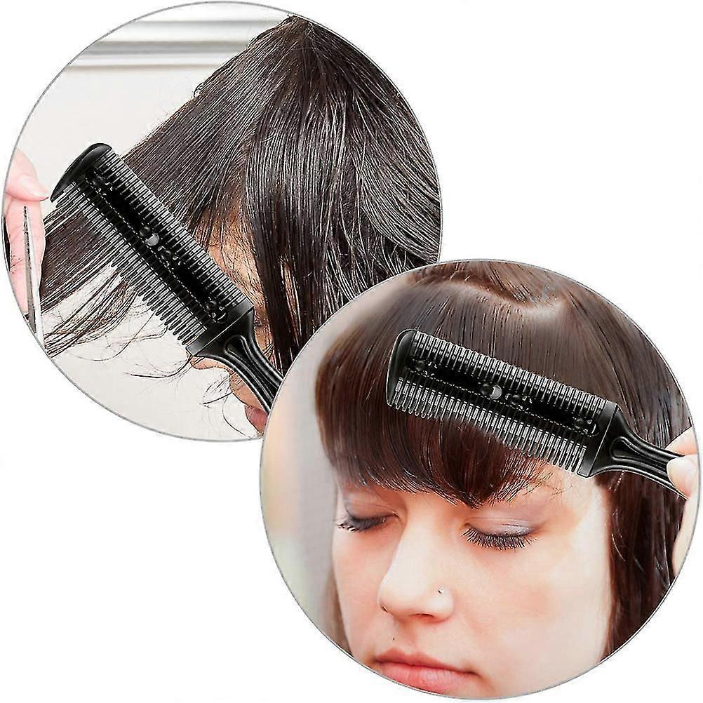3 Stück Haarrasierkämme Doppelseitiger Haarschneidekamm Mit 10 Edelstahlklingen Professionelles Friseursalon Haarausdünnungskamm Werkzeug