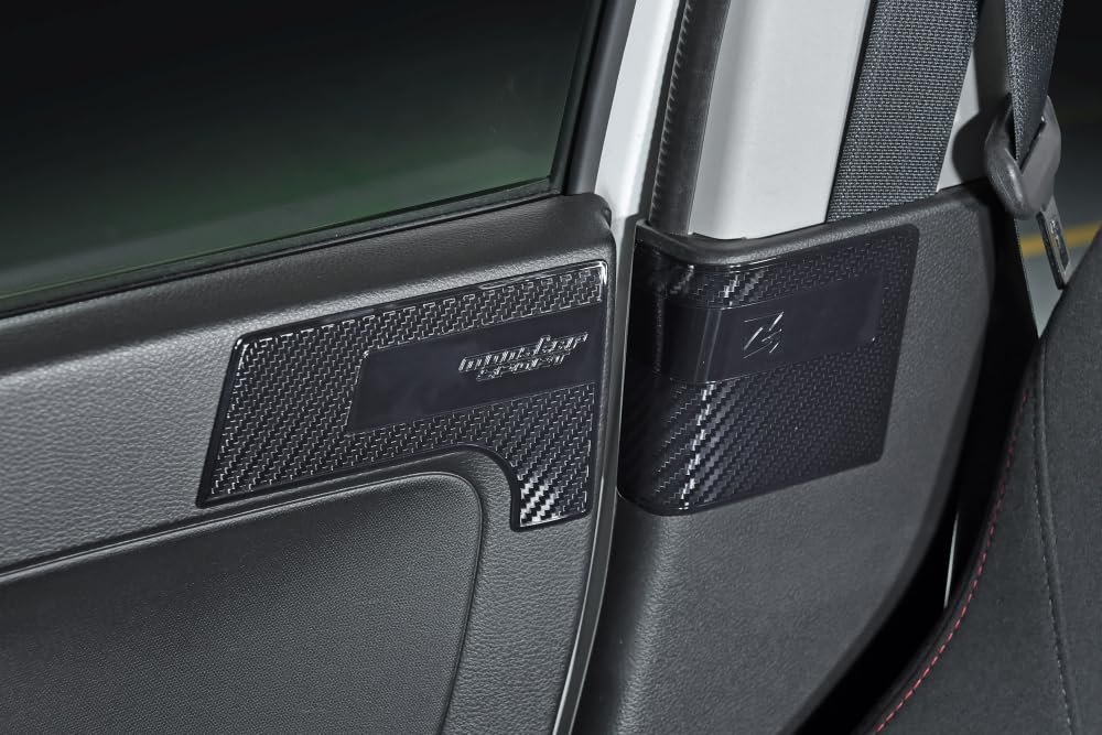 MONSTER SPORT Seat Belt Protectors for Toyota Alto Works Set of Scratch Interior Made In [HA36S], 4, Prevention, Protection, Japan, Black,