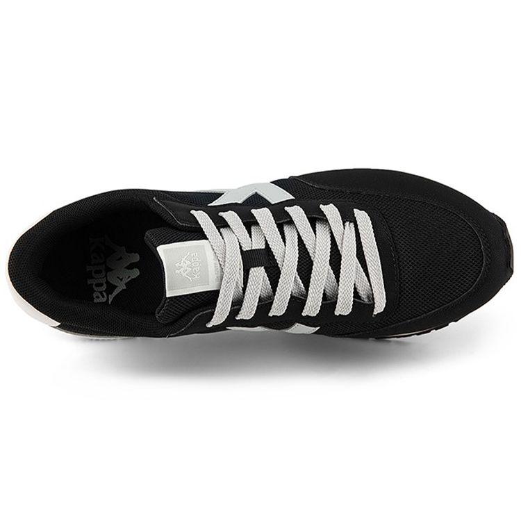 Kappa Fabric Synthetic Leather Retro Travel Sports Shock Absorption Low Top Casual Shoes Unisex casual shoes Black K0BY5MM23-990