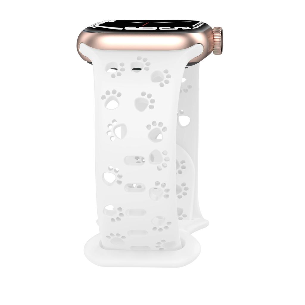Classic Dog Paw Silicone Strap For Apple Watch Band 44mm 40mm Correa 38 42mm bracelet iwatch Series ultra 8 7 SE 6 5 4 3 49mm 45 mm 41mm