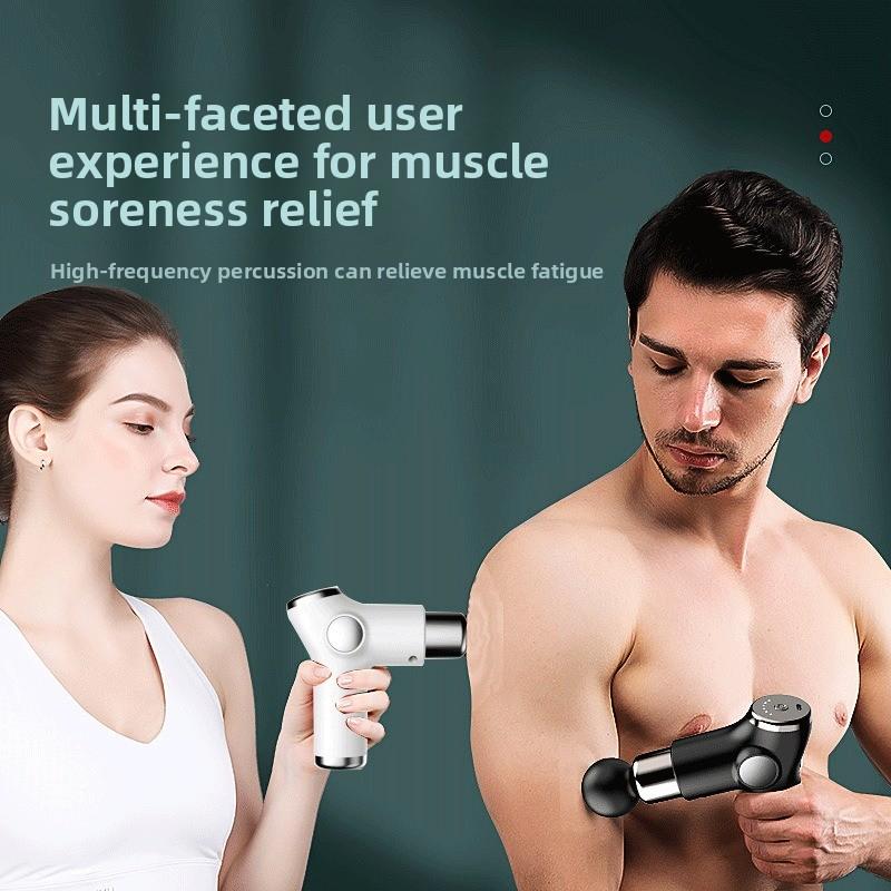 Mini-Faszienpistole in Handflächengröße mit LCD-Display, Mini-Fitness Muskel-Impact-Entspannung