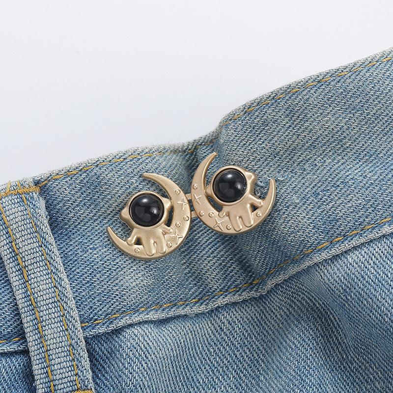 Yaratıcı Çıkarılabilir Astronot Bel Tokası Pantolon Dikiş Gerektirmez Ayarlanabilir Bel Tokası Kot Etek Bel Sıkıştırma Aletleri