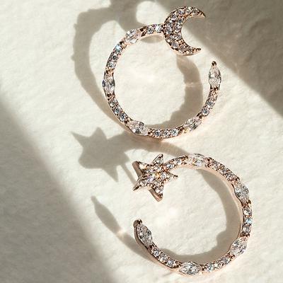 14K G.F. Night Crystal Earrings Ea3110