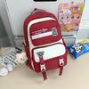 New schoolbag for men and women, junior high school students, high value, casual and dirt-resistant students, large-capacity backpack for women