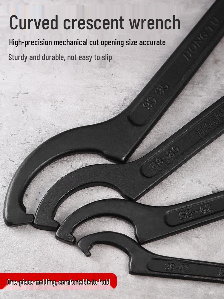 Crescent Shock Absorb Wrench for Water Meter Cover Disassembly