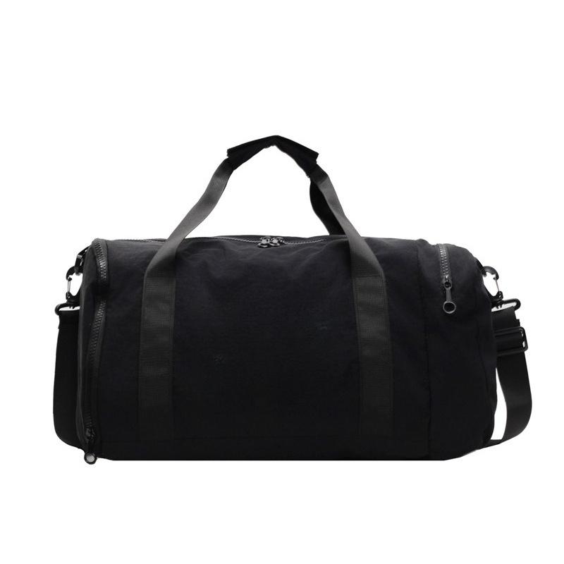 

Women s Multi-pocket Classification Design with Shoe Storage Hand-heat Travel Bag Dry and Wet Separation Sports Gym Bag Can Be Used To Pull Rod чёрный