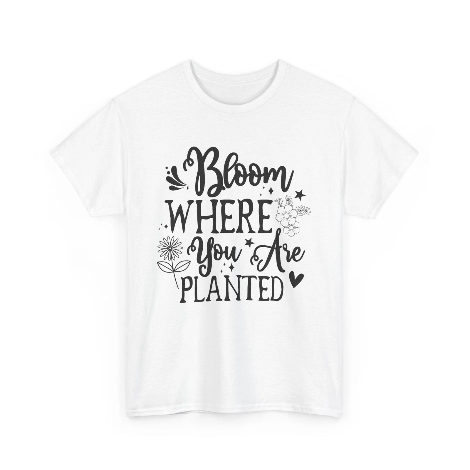 Футболка с цветочным узором | Футболка «Цвети там, где посажен» S