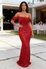 New Party Sequins One-Neck Split Dress INS Casual Fashion Dress Women