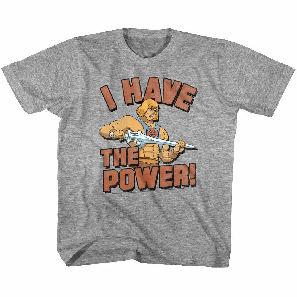 Masters of the Universe He-Man I Have The Power Kids T Shirt Boys Girls Baby You XL