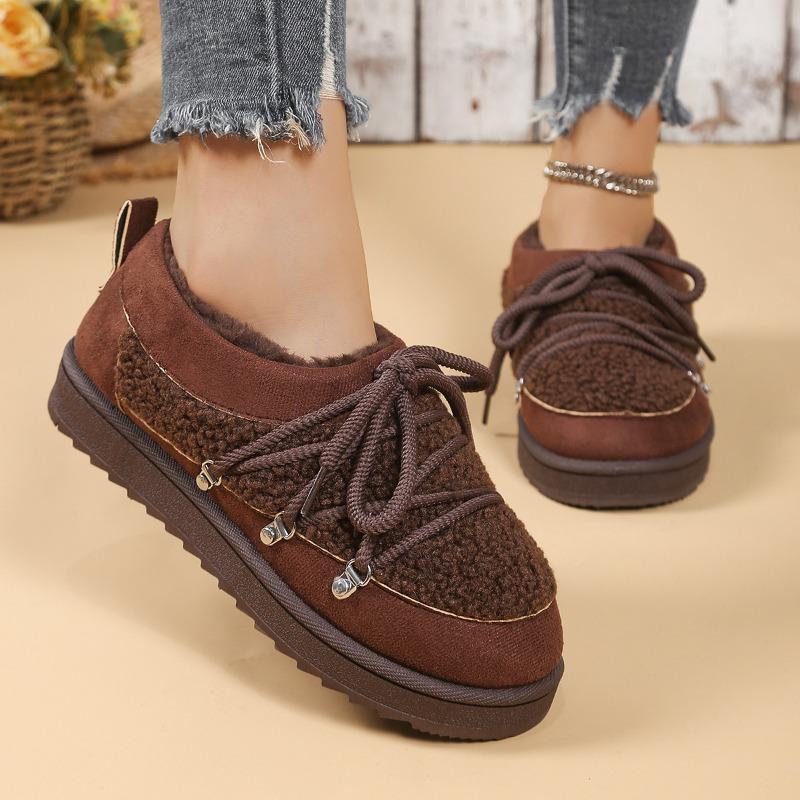 

Новые флисовые и утепленные сноубутсы большого размера, женские теплые ботильоны и хлопковые туфли 44 кофейный