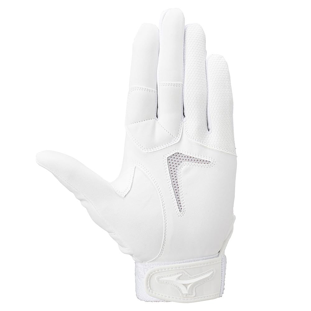 MIZUNO Defensive Left High School Baseball Rules Size White x White Baseball/Softball Gloves, Hand, Compliant, 1EJED320, L,