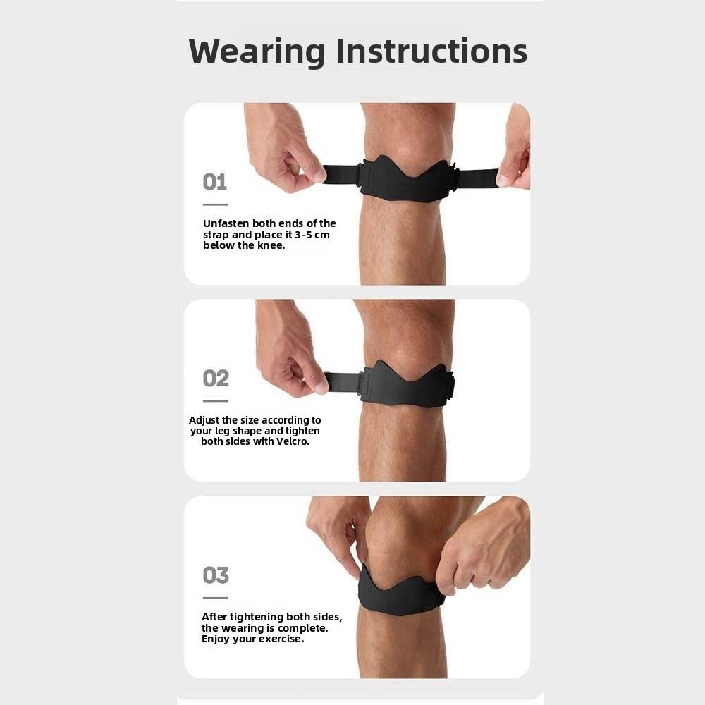 Adjustable Patella Tendon Knee Strap Non-Slip Sport Knee Wrap Knee Patella Support  Tennis Ball