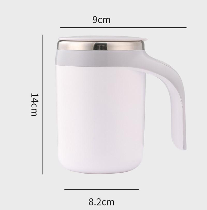 Portable Automatic Stirring Cup Mug Rechargeable Coffee Electric Stirring Stainless Steel Magnetic Rotating Blender Stirring Cup