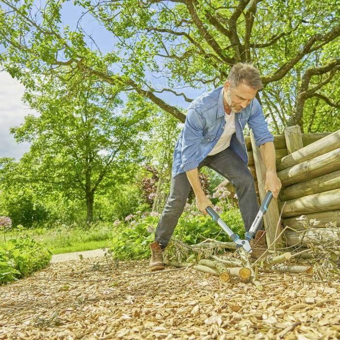 Sécateur à lame franche - GARDENA - EasyCut S - Coupe bois frais jusqu'à 45 mm - Lames en acier - Léger 900 g