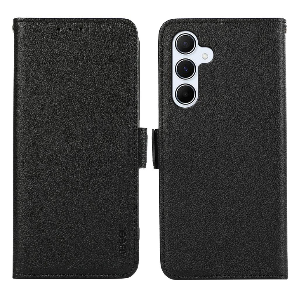 ABEEL For Samsung Galaxy A37 5G Case Litchi Texture Leather RFID Blocking Phone Cover