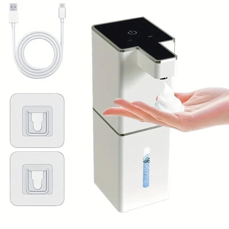 380ML/12.8OZ Touchless Wall Mounted Automatic Senor Soap Dispenser 4 Levels Adjustable Hand Sanitizer Pump Dish Washing Machine