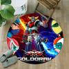1pc UFO Robot Grendizer9 Print Round Carpet Chair Round Carpet Suitable for Bedroom Living Room Home Decorative Carpet