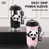 Insulated SUS316 Ceramic Stainless Steel Panda Coffee Mug BPA FREE Travel Mug 520ml 17oz Free Carry Freesip and Spout Twist On Lid Best Cup
