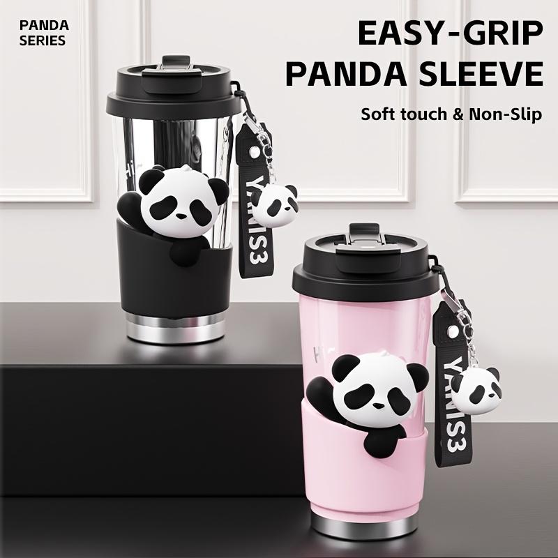 Insulated SUS316 Ceramic Stainless Steel Panda Coffee Mug BPA FREE Travel Mug 520ml 17oz Free Carry Freesip and Spout Twist On Lid Best Cup