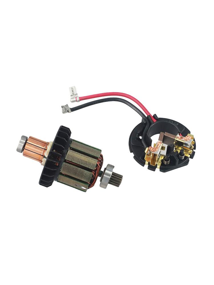 Rotor Armature Carbon Brush Holder Petrol Gas 619380-9 619583-5 Part Replacement Set For MAK HP482D DHP482 DDF482