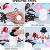 12Pcs Diy Snowman Craft Kit - Clay Snowmen For Christmas Stocking Fillers & Tree Ornaments, Festive Holiday Decorations