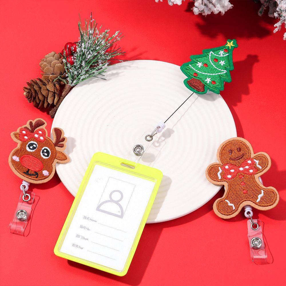 

Nurse Doctor Retractable Badge Reel ID Card Badge Clip Name Card Holder Christmas Badge Holder elk