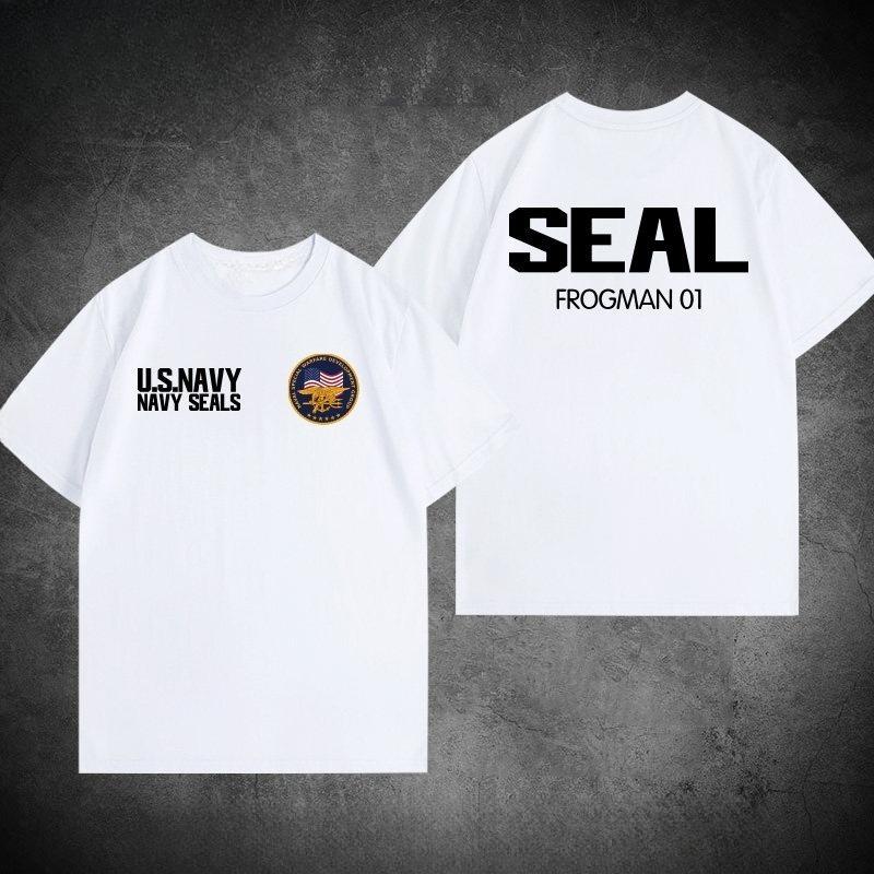 American Navy Seals Themed Tshirt for Military Enthusiasts Style Highquality Unisexs Clothing Women Summer T Shirt