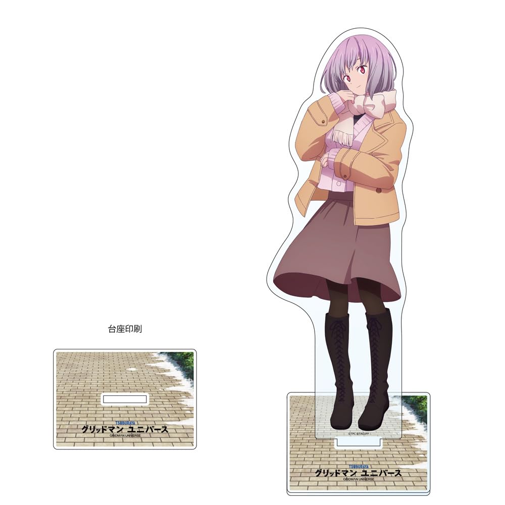 

Gridman Universe Оригинальная большая акриловая подставка Высота Толщина 5 мм Ключ-th (Синдзё Аканэ/Зимнее свидание) 29-30 см