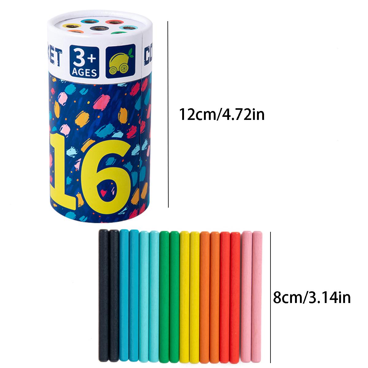 

Non-Toxic Early Educationinterest Color Sorting Canistergame Children S Puzzlehand Eye Coordinationcount The Rod Pairs Wooden Toy