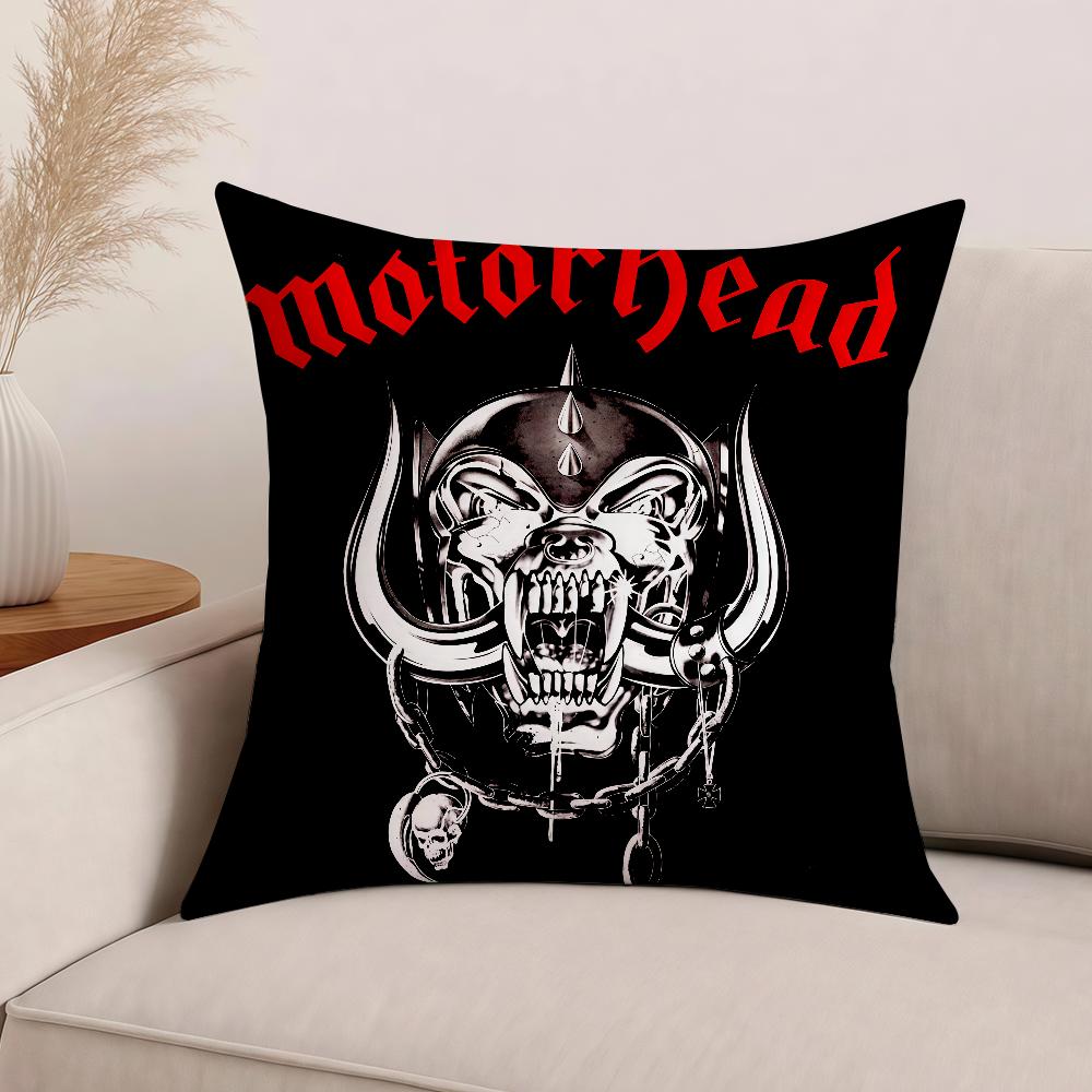 Federa Cuscino Banda Rock M-Motorhead Cuscini da Ufficio Adatti per Divano Auto Camera da Letto Copricuscino Decorativo
