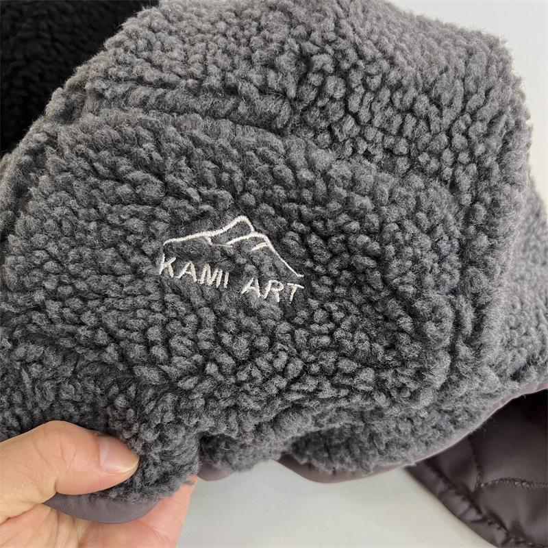 

Lei Feng hat Чоловіча та жіноча зимова потовщена та оксамитова тепла захисна вуха шапка для захисту вух на відкритому повітрі Шапка пілота для їзди на лижах на велосипеді M（56-58cm） сірий колір