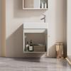 Bathroom Furniture Washbasin with Vanity Unit 46 cm, Vanity Unit, Wall-Mounted Vanity Unit, Small Guest Bathroom Furniture
