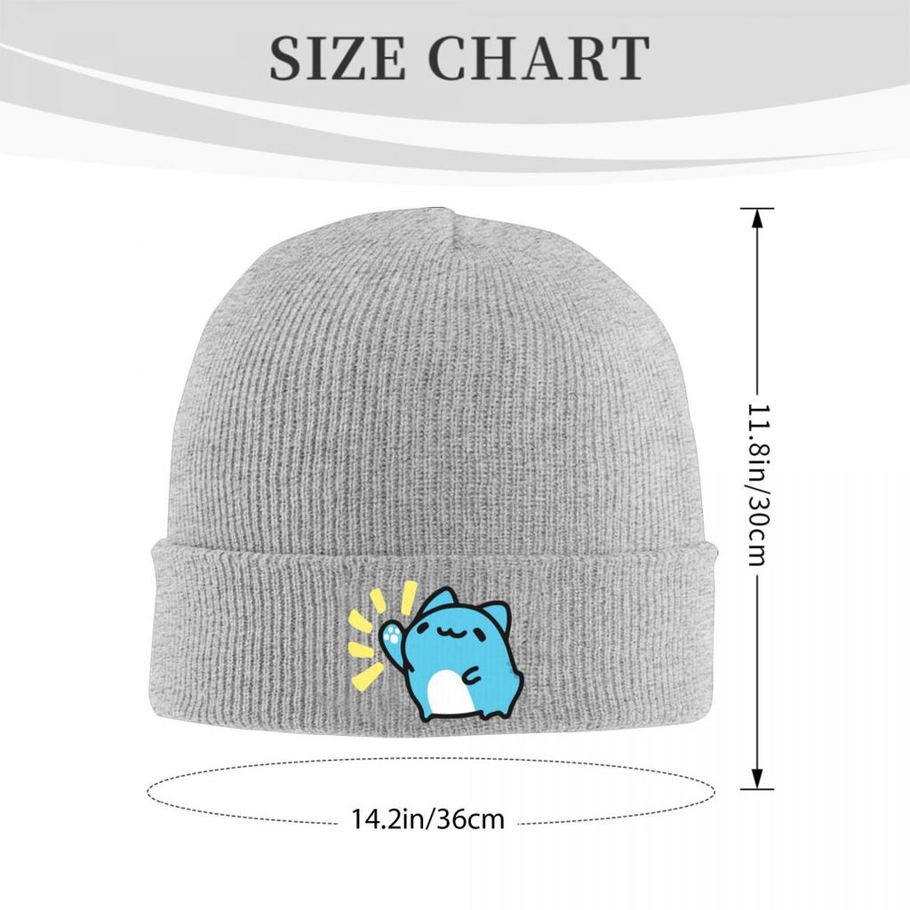 Comic Cat Bugcat Capoo Bug Cat Warm Knitted Cap Winter Knit Bonnet Hat Skullies Beanies Hip Hop Caps for Unisex