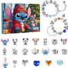 Stitch Mickey Christmas Advent Calendar Bracelets Xmas Countdown Calendar Diy Jewelry Making Kit Girls Surprise Gift