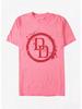 Marvel 2026 New High Quality Marvel Daredevil Logo Splash Print Mens and Womens Short Sleeve Plus Size Casual TShirts Soft