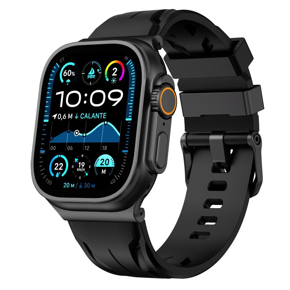 Silicone Bracelet for Apple Watch Ultra 3 2 49mm 46mm 45mm 44mm Sports Luxury Band For Iwatch Series 11 10 9 8 7 6 5 4 Se3 Strap