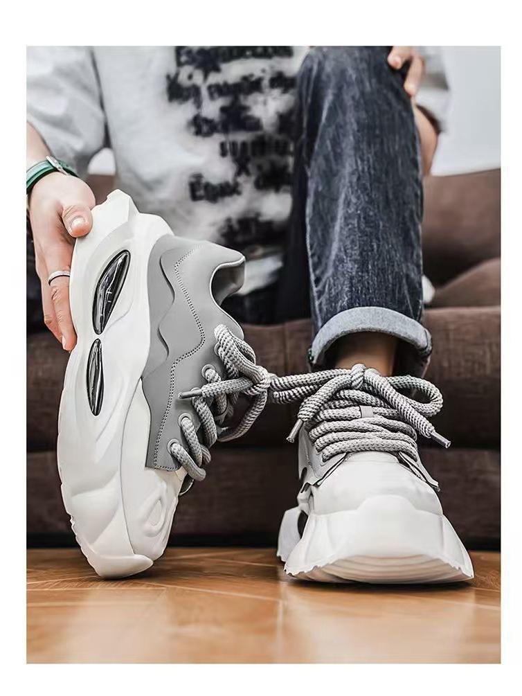 Men's 2025 Autumn Casual Height-Boosting Dad Sneakers with Thick Soles