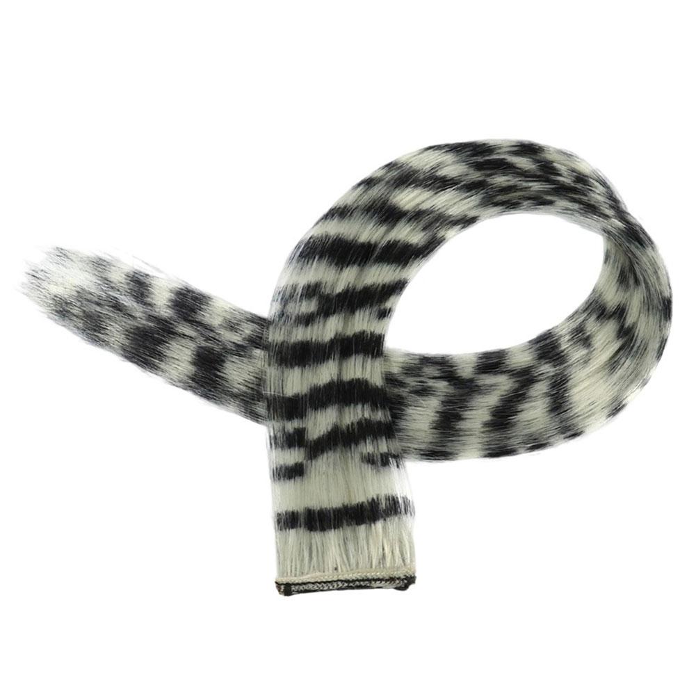 

Stripe Printed Hair Colorful Long Straight Hair Pieces Synthetic Clip-in Hair Extensions Synthetic Straight Hair Wig for Daily Use Party 6