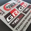Car Decoration Stickers Reflective Waterproof Stickers Racing Decals For Yaris GR GAZOO Racing Logo Auris Pruis RAV4 TRD