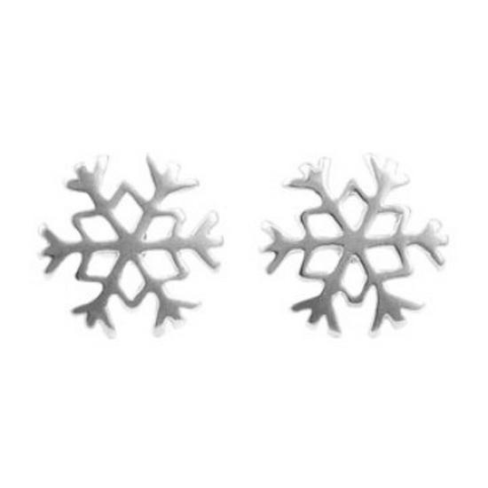 Snowflake Stud Earrings - Korean Style Classic Love for Winter, Ideal Gift for Girlfriend's Birthday, Christmas, or New Year