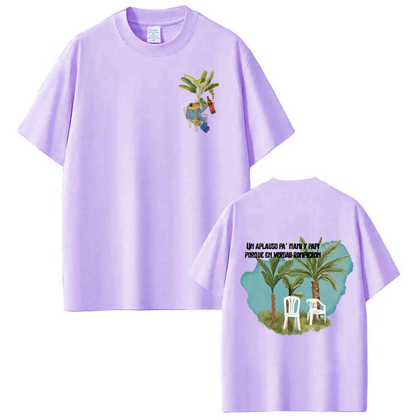 T-shirts Rapper Bad Bunny Debi Tirar Mas Fotos DTMF T-shirts Unisex Vêtements Femme Mode Décontracté Manches Courtes T-shirt Oversize