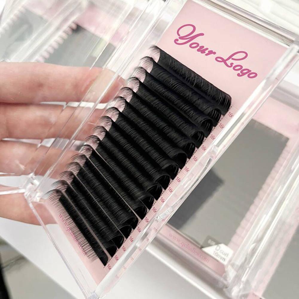 Matte Black Cashmere Eyelash Extensions Individual Lash Volume Natural C/D/CC/DD Private Label Velvet Lash Extension